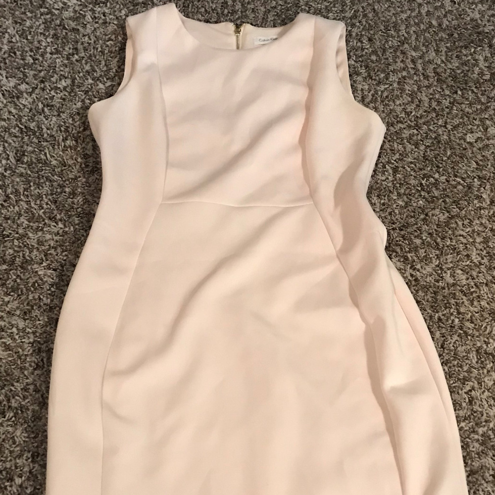 Calvin Klein Pale Pink Sheath Dress